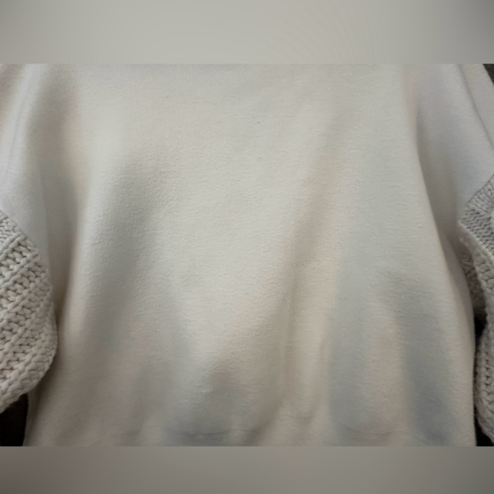 ZARA Knitted Sweater Woman’s Size Small Ivory Oversized Wool Soft Cottagecore - Picture 4 of 15